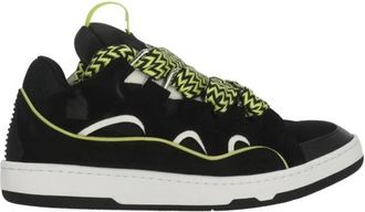 Lanvin Leren Sneakers - Heren - Sneakers - Zwart - 42 EU - Leer - Schoenen
