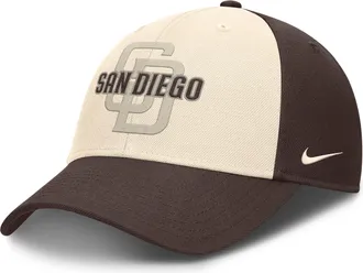 Nike San Diego Padres Statement Club Nike Mens Dri-FIT MLB Adjustable Hat in Brown | NB110DKOPYP-CJ5