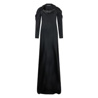 Alberta Ferretti Maxi Jurk - Dames - Maxi kleedjes - Zwart - XL - Kleedjes