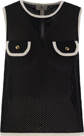 Elisabetta Franchi Sleeveless Mesh Top