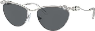Swarovski SK 7017 400187 58mm Womens Cat-Eye Sunglasses