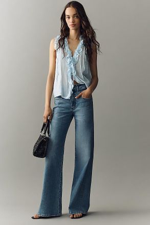 ASKK NY Sunfish Mid-Rise Wide-Leg Jeans