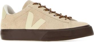 Veja Womens Sand Suede Campo Sneakers Almondpierre