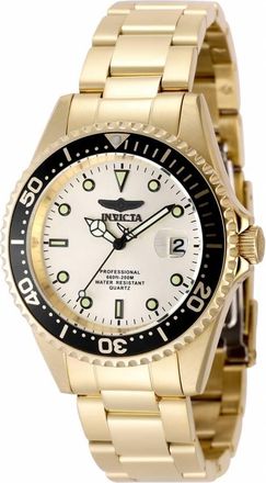 Invicta Pro Diver Quartz Gold Dial Mens Watch 48728