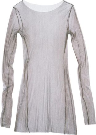 Cortana T de Tul - Dames - Longsleeves - Bruin - M - Nylon - Tops