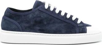 Doucal's Low-Top Sneaker - Suede Lace-Up Sneakers - Gr. 37 (EU) - in Blau - für Damen