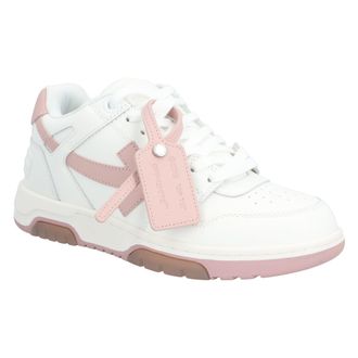 Off-white Out Of Office Lage Sneaker Wit Roze