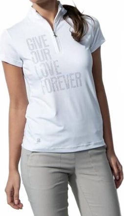 Daily Sports Crotone Cap Sleeve Polo Shirt In White