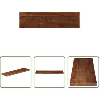 vidaXL Tavolo in legno di recupero - Piano Tavolo 120x30x3,8 cm Rettangolare in Massello di Recupero