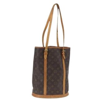 Louis Vuitton Pre-owned Bucket Bags, female, Brown, Size: ONE SIZE Pre-owned Bucket Bag