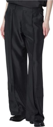 Durazzi Milano Wide Trousers, female, Gray, Size: M Tailored Cargo Pants