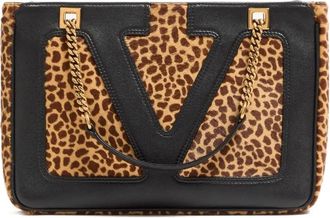 Valentino Garavani Borsa tote Viva Superstar VLogo piccola - Nero