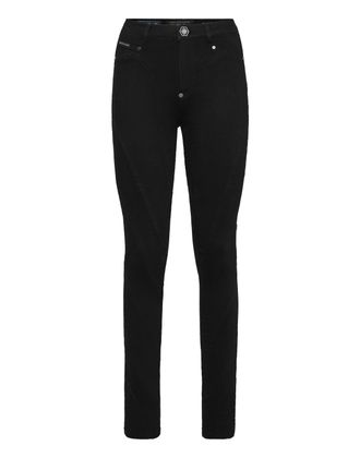 Philipp Plein Jegging Met Hoge Taille Multicut