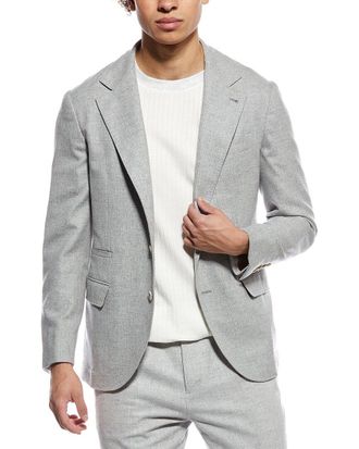 Brunello Cucinelli Wool, Cashmere, & Silk-Blend Blazer