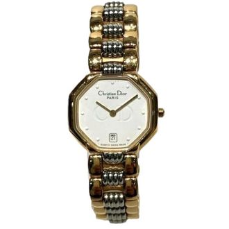 Dior Pre-owned Watches, female, White, Size: ONE SIZE Pre-owned D48-133-1 Stainless Steel Watch