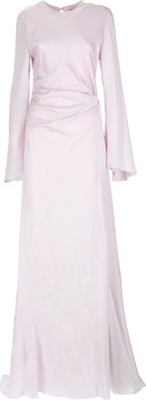 Alexander McQueen Alexander Mc Queen Langes Kleid mit Drapierung