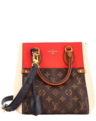 Louis Vuitton Red Monogram Canvas & Leather Fold Pm