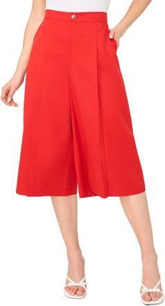 Ted Baker High Waist Wide Leg Culottes in Classic Cherry at Nordstrom Rack, Size 10