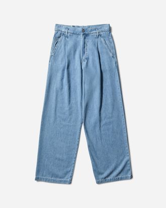 Dries Van Noten Men s Pleated Jeans Light Blue