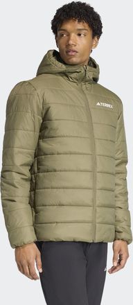ADIDAS TERREX Outdoorjacke ADIDAS TERREX MT ESS PAD HO J, Herren, Gr. XL, olive strata, Obermaterial: 100% Polyamid, Jacken Outdoorjacke