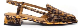 Cecelia New York Womens Monty Sandal In Gold Leopard