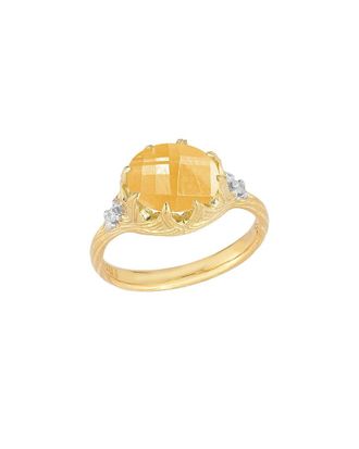 I.Reiss Company 14K 3.40 Ct. Tw. Diamond & Citrine Cocktail Ring