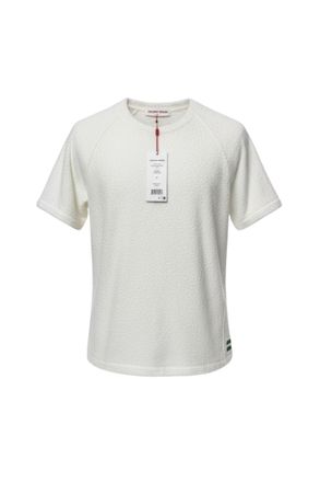 Orlebar Brown Mens Roche Longer Pile Towelling Tee In White Sand