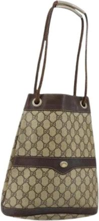 Gucci Pre-owned Plastic Bucket Bag - Dames - Vintage Tas - Beige - ONE Size - Vintage