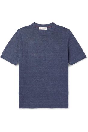 Brunello Cucinelli Linen and Cotton-Blend T-Shirt