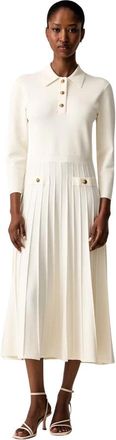 Michael Kors Polo gebreide jurk - Dames - Kleedjes - Beige - M - Nylon - Kleedjes