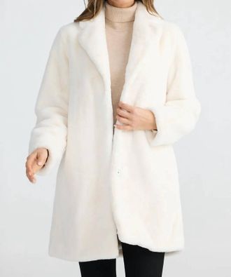 Brave & True Jungle Long Sleeve Coat In White