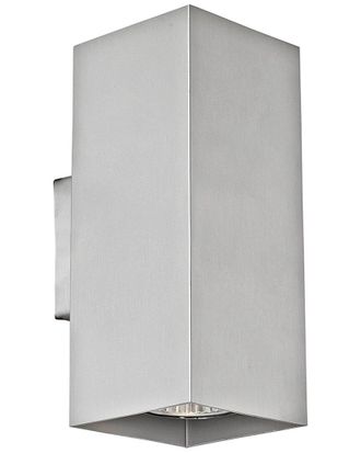Eglo Eglo Madras 2 Light Wall Light With Aluminum Finish