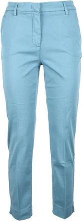 Ago e Filo Ago E Filo Cotton Stretch Trousers - Blue