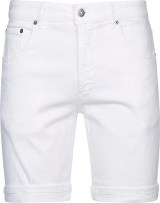 Dondup Bermuda Shorts voor een stijlvolle look - Heren - Denim shorts - Wit - W32 - Denim - Korte Broeken