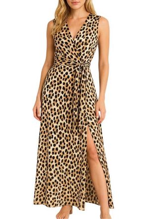 Bishop + Young Aeries Wrap Dress in Leo Print at Nordstrom, Size X-Small