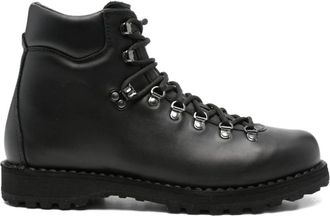 Diemme Zwarte Leren Veterschoenen - Heren - Veterlaarzen - Zwart - 45 EU - Schoenen