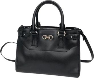 Ferragamo Pre-owned Handbags, female, Black, Size: ONE SIZE Pre-owned Handbag