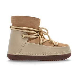 INUIKII Klassieke sneeuwlaarzen - Dames - Winterlaarzen - Beige - 36 EU - Leer - Schoenen