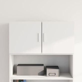 vidaXL Vidaxl - Mobile a Parete Bianco 80x42,5x40 cm in Legno Multistrato