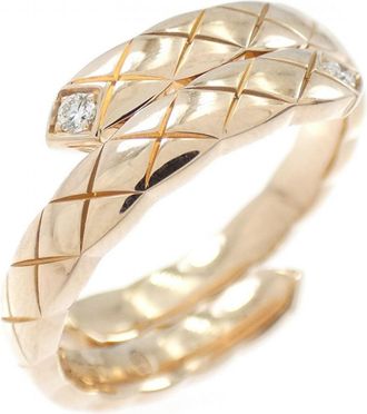 Chanel Pink Gold Pink Gold (18K) Band Ring (Pre-Owned)