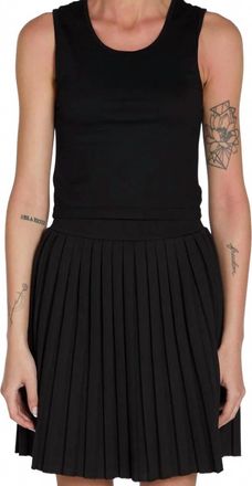 Les Tien Talya Crop Tank In Jet Black