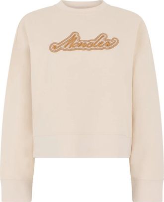 Moncler Sweatshirt met ronde hals - Dames - Sweatshirts - Beige - XS - Katoen - Hoodies & sweatvesten