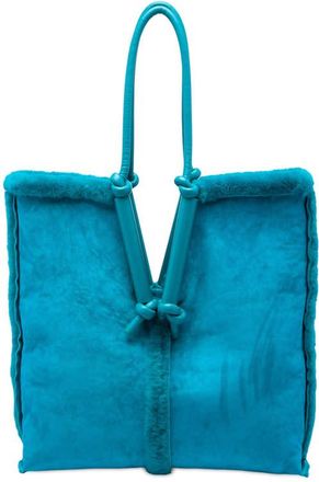 Bottega Veneta Pre-owned Bottega Veneta Suede and Shearling Bolster Reversible Tote Ladies TKWJQSKHU4Q3S2CX