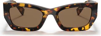 Miu Miu Sunglasses Mu09 Ws Vau06 B Honey Brown/Dark Brown Women