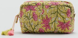 Mango Necessaire stampa floreale verde - Donna - Taglia unica - MANGO
