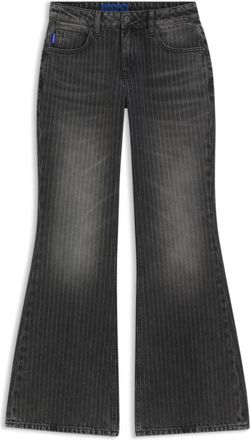 HUGO BOSS Bootcut mid-rise jeans in pinstriped cotton blend