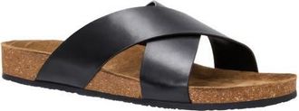 Andr&eacute; Assous Max Slide Sandal in Black Leather at Nordstrom, Size 11.5