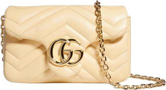Gucci (WMNS) Gucci GG Marmont Mini Shoulder Bag Light Yellow 841290-AAGUV-9305