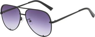 Generic Mens Outdoor Metal Sunglasses Vacation Womens Driving UV400 Sun Glasses(Grey)