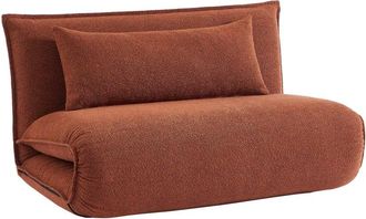 Sweeek Sill&oacute;n convertible de tejido borreguito texturizada, 2 plazas